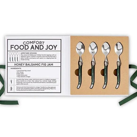 Green Charcuterie Spoon Set - Comfort and Joy/NIB - Picture 2 of 11